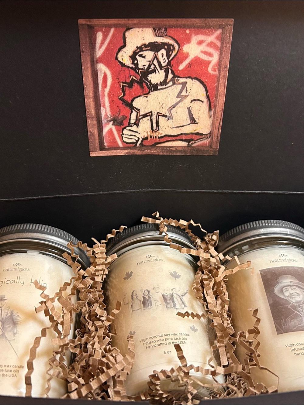 Tragically hip candle set. - Coconut Soy Wax Candle - Set of 3 (Cream)